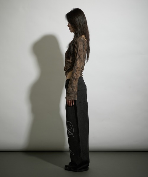 lettering stone denim / レタリングストーンデニム（デニムパンツ