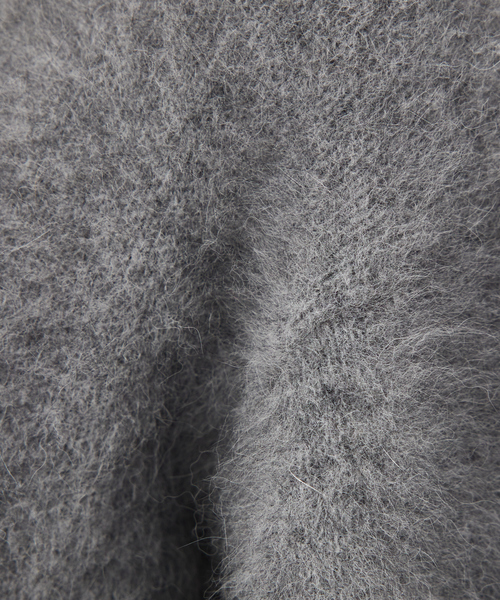 qualite（カリテ）の「ラクーンフォックスVネックニット（ニット/セーター・レディース・グレー/ダークグリーン・フリー）」の11枚目の写真