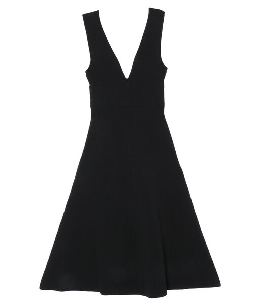 LAGUNAMOON（ラグナムーン）の「フォルムラインニットジャンパースカート（ジャンパースカート・レディース・アイボリー/ブラック/チャコールグレー・SMALL/MEDIUM）」の4枚目の写真