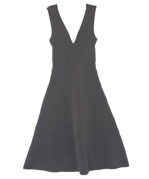 LAGUNAMOON（ラグナムーン）の「フォルムラインニットジャンパースカート（ジャンパースカート・レディース・アイボリー/ブラック/チャコールグレー・SMALL/MEDIUM）」の5枚目の写真