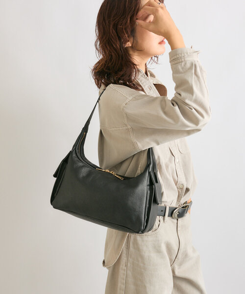 RIVE DROITE（リヴドロワ）の「ポケットワンショルバッグ（ショルダーバッグ・レディース・ダークブラウン/ブラック・FREE）」の3枚目の写真