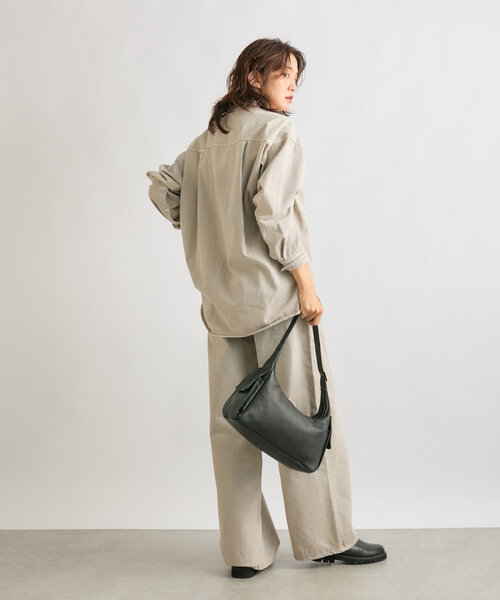 RIVE DROITE（リヴドロワ）の「ポケットワンショルバッグ（ショルダーバッグ・レディース・ダークブラウン/ブラック・FREE）」の4枚目の写真