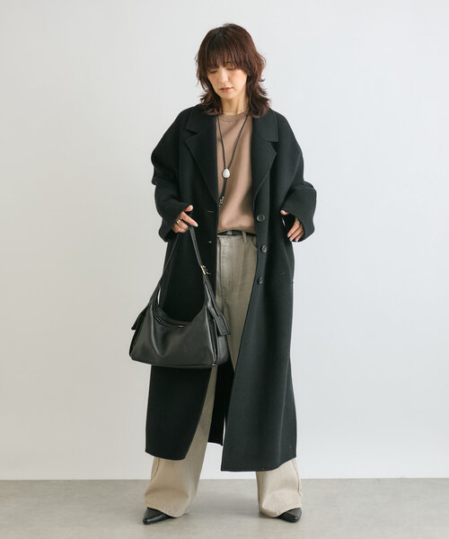 RIVE DROITE（リヴドロワ）の「ポケットワンショルバッグ（ショルダーバッグ・レディース・ダークブラウン/ブラック・FREE）」の5枚目の写真