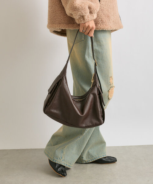 RIVE DROITE（リヴドロワ）の「ポケットワンショルバッグ（ショルダーバッグ・レディース・ダークブラウン/ブラック・FREE）」の21枚目の写真