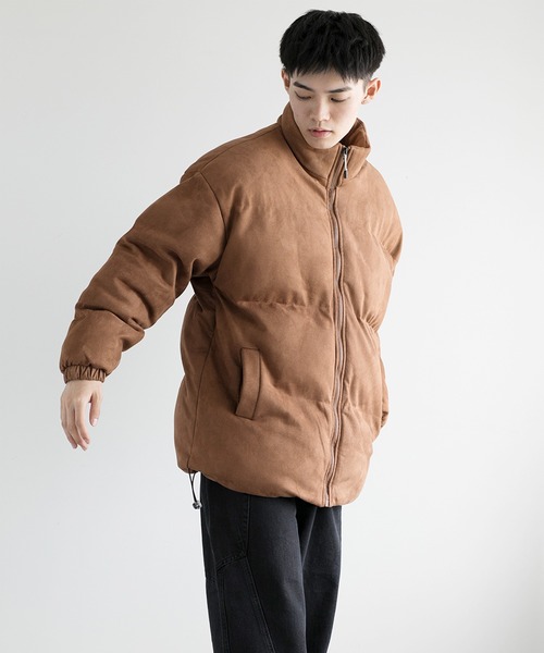 aimoha（アイモハ）の「aimoha men Suede Softshell Eco Down Jacket (AW)（ダウンジャケット/コート・メンズ・ホワイト/チョコ/ブラック/グレー・MEDIUM/X-LARGE/XX-LARGE/LARGE/XXX-LARGE）」の7枚目の写真