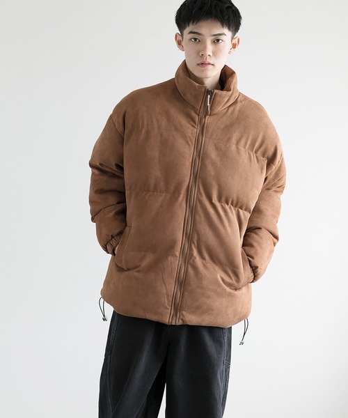 aimoha（アイモハ）の「aimoha men Suede Softshell Eco Down Jacket (AW)（ダウンジャケット/コート・メンズ・ホワイト/チョコ/ブラック/グレー・MEDIUM/X-LARGE/XX-LARGE/LARGE/XXX-LARGE）」の8枚目の写真