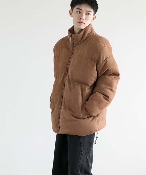 aimoha（アイモハ）の「aimoha men Suede Softshell Eco Down Jacket (AW)（ダウンジャケット/コート・メンズ・ホワイト/チョコ/ブラック/グレー・MEDIUM/X-LARGE/XX-LARGE/LARGE/XXX-LARGE）」の9枚目の写真