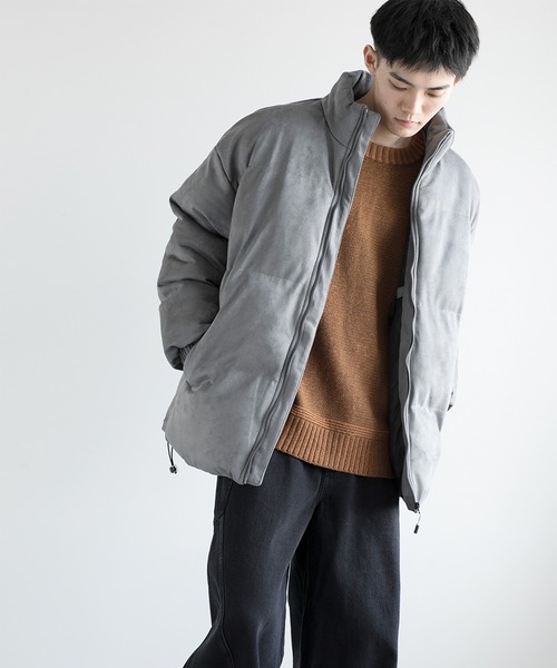aimoha（アイモハ）の「aimoha men Suede Softshell Eco Down Jacket (AW)（ダウンジャケット/コート・メンズ・ホワイト/チョコ/ブラック/グレー・MEDIUM/X-LARGE/XX-LARGE/LARGE/XXX-LARGE）」の17枚目の写真