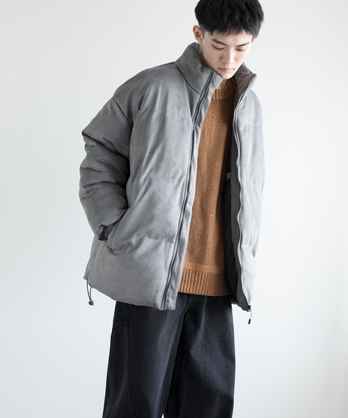 aimoha（アイモハ）の「aimoha men Suede Softshell Eco Down Jacket (AW)（ダウンジャケット/コート・メンズ・ホワイト/チョコ/ブラック/グレー・MEDIUM/X-LARGE/XX-LARGE/LARGE/XXX-LARGE）」の18枚目の写真