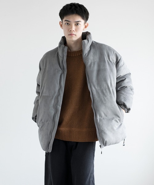 aimoha（アイモハ）の「aimoha men Suede Softshell Eco Down Jacket (AW)（ダウンジャケット/コート・メンズ・ホワイト/チョコ/ブラック/グレー・MEDIUM/X-LARGE/XX-LARGE/LARGE/XXX-LARGE）」の20枚目の写真