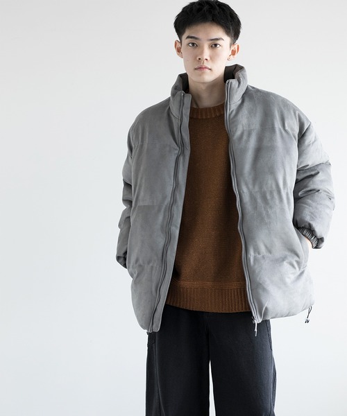 aimoha（アイモハ）の「aimoha men Suede Softshell Eco Down Jacket (AW)（ダウンジャケット/コート・メンズ・ホワイト/チョコ/ブラック/グレー・MEDIUM/X-LARGE/XX-LARGE/LARGE/XXX-LARGE）」の21枚目の写真