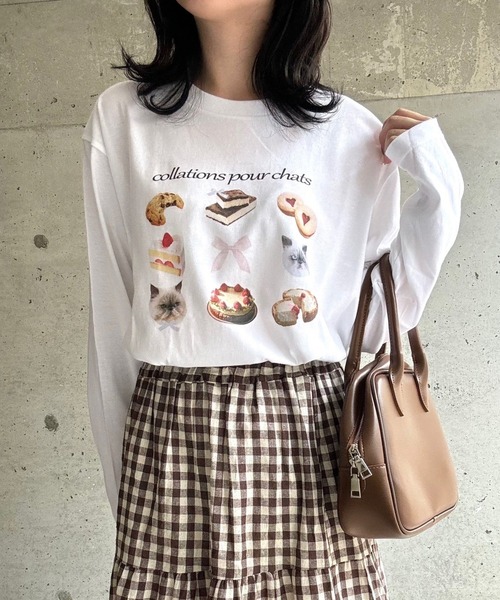 tシャツ フレンチロングＴシャツ レディース NEWYORKロング丈Tシャツ | レディースファッション通販 - DHOLIC