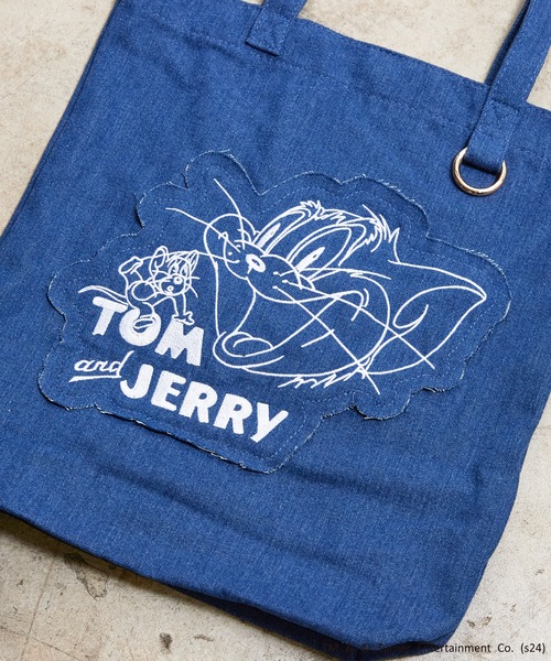 Tom＆Jerry（トムアンドジェリー）の「FLAPPER フラッパー: トムとジェリー デニムトート（トートバッグ・レディース・ライトブルー/インディゴブルー・FREE）」の14枚目の写真