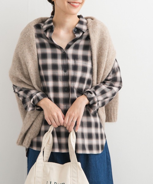 セール】バックタックチェックシャツ（シャツ/ブラウス）｜URBAN