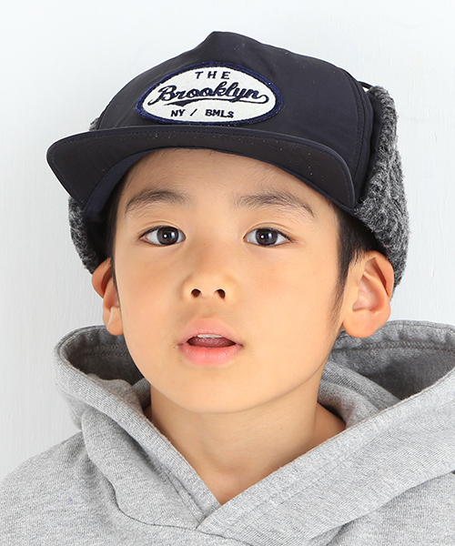 B:MING by BEAMS(ビーミングバイビームス)の「ビーミング by ビームス / ワッペンイヤーCAP(キャップ・キッズ・オリーブ/ネイビー・ONE SIZE)」の1枚目の写真