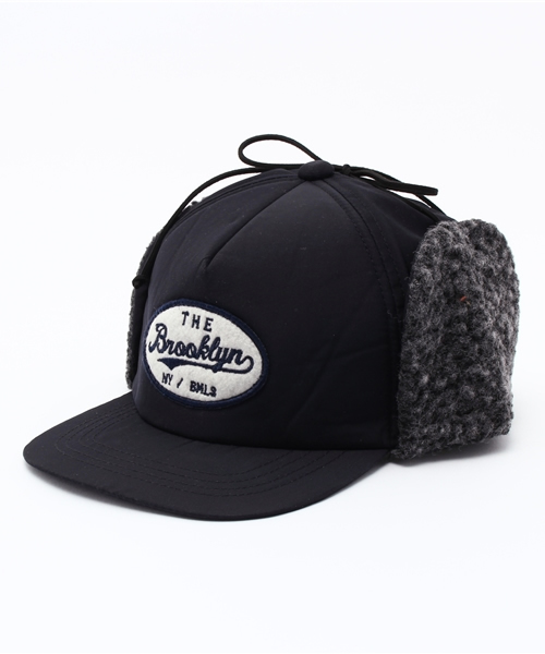 B:MING by BEAMS(ビーミングバイビームス)の「ビーミング by ビームス / ワッペンイヤーCAP(キャップ・キッズ・オリーブ/ネイビー・ONE SIZE)」の4枚目の写真