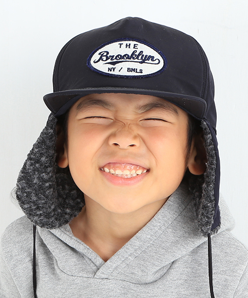 B:MING by BEAMS(ビーミングバイビームス)の「ビーミング by ビームス / ワッペンイヤーCAP(キャップ・キッズ・オリーブ/ネイビー・ONE SIZE)」の6枚目の写真