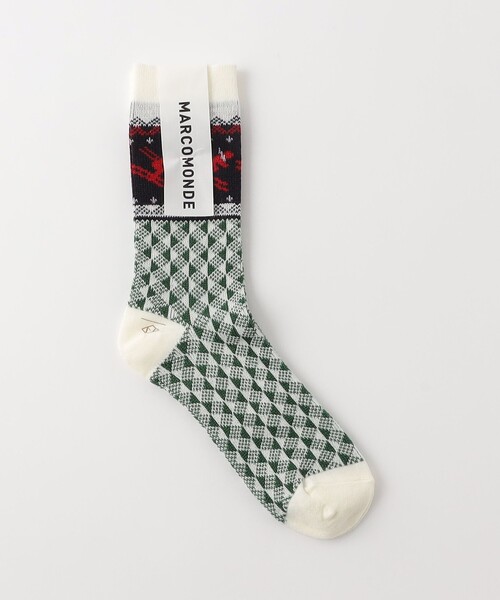 Steven Alan(スティーブンアラン)の「<MARCOMONDE>SKI MOTIF SOCKS/ソックス(ソックス/靴下・レディース・オフホワイト・1)」の1枚目の写真
