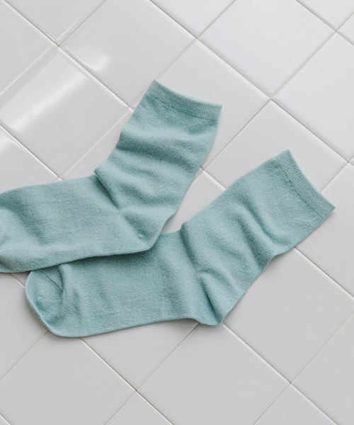 SMELLY(スメリー)の「ラメカラーソックス(ソックス/靴下・レディース・ライトブルー/ブラック/シルバー・22/25(85-100))」の10枚目の写真