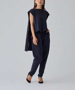 コグザビッグスモーク FRANKIE フレンチスリーブ オールインワン 黒 COGTHEBIGSMOKE/コグザビッグスモーク】FRANKIE JUMPSUIT