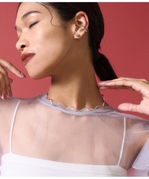 Settimissimo | 金属アレルギー対応ステンレスウェーブデザインネックカフ(ネックレス)