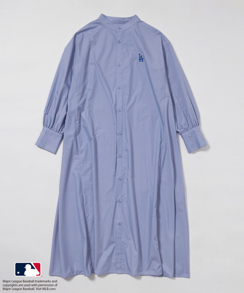 ROPE' PICNIC(ロペピクニック)の「【MLB COLLECTION BY JUN】リボンタイシャツワンピース(ワンピース・レディース・ネイビー/サックスブルー/ブルー・38)」の21枚目の写真