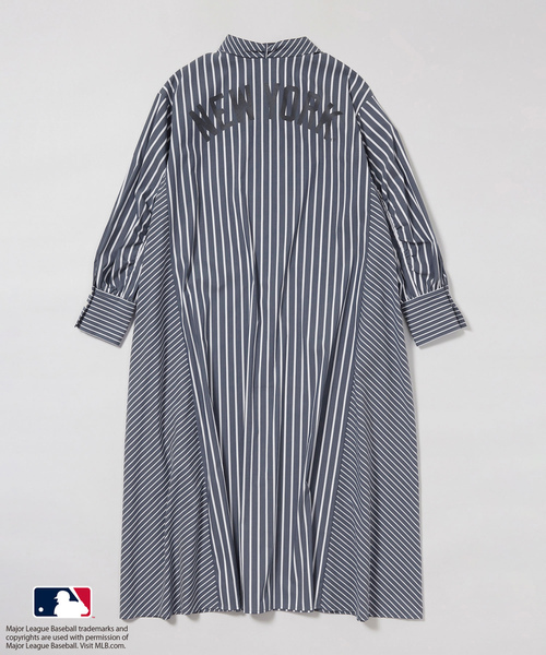 ROPE' PICNIC（ロペピクニック）の「【MLB COLLECTION BY JUN】リボンタイシャツワンピース（シャツワンピース・レディース・ネイビー/サックスブルー/ブルー・38）」の15枚目の写真