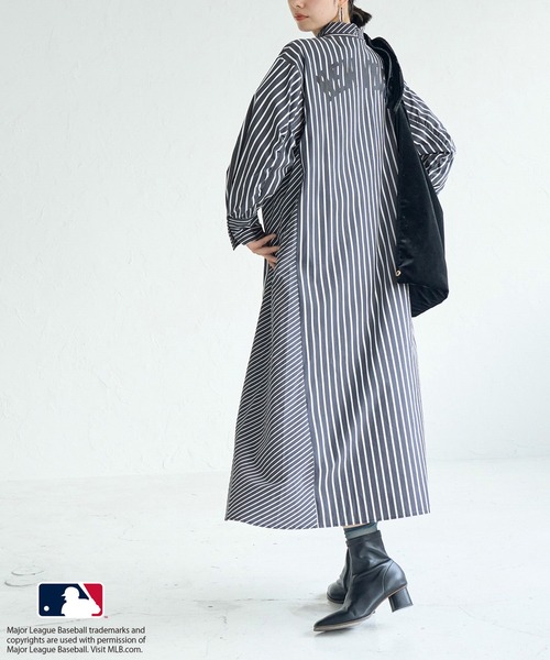 セール】【MLB COLLECTION BY JUN】リボンタイシャツワンピース