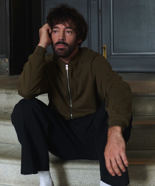 NewAnce(ニュアンス)の「【NewAnce】High Density Sweater MA-1 / 高密度スウェットMA-1(MA-1・メンズ・ブルー/ブラック/カーキ・M/L)」の2枚目の写真
