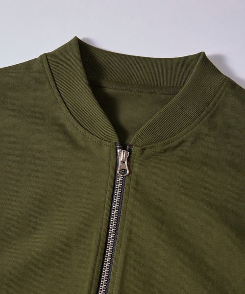 NewAnce(ニュアンス)の「【NewAnce】High Density Sweater MA-1 / 高密度スウェットMA-1(MA-1・メンズ・ブルー/ブラック/カーキ・M/L)」の7枚目の写真