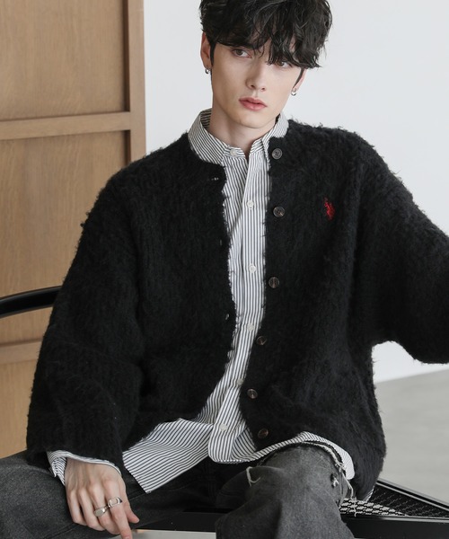 セール】U.S. POLO ASSN.別注 シャギービッグシルエットカーディガン