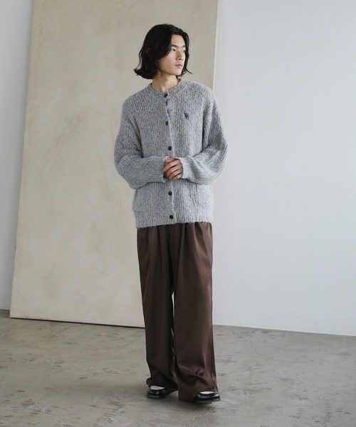 U.S. POLO ASSN.(ユーエスポロアッスン)の「U.S. POLO ASSN.別注 シャギービッグシルエットカーディガン(カーディガン/ボレロ・メンズ・ブラック/ワイン/オフホワイト/グレー・S/M/L/XL)」の14枚目の写真