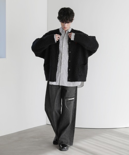 セール】U.S. POLO ASSN.別注 シャギービッグシルエットカーディガン