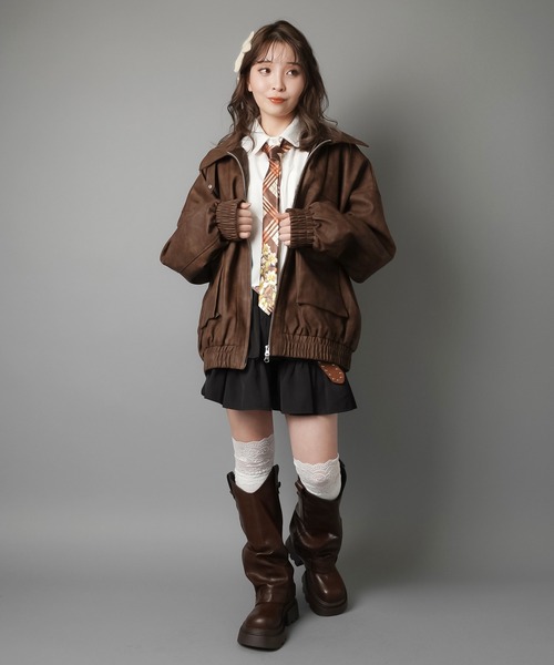 SPINNS(スピンズ)の「フラワーデザイン ネクタイ(ネクタイ・レディース・ブラック/ブラウン系その他・ONESIZE)」の10枚目の写真