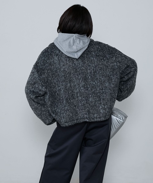 美品 希少✨シェアースピリット　シルク混 ボア シャギー ブルゾン Wジップ ZIPBOA BZ / ジップボア ブルゾン（ボア・フリース）｜Spick and Span