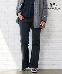 【美品】 ICB デニムパンツ ICB ジーンズ デニム デニムパンツ 「ICB×tamachan_style コラボ