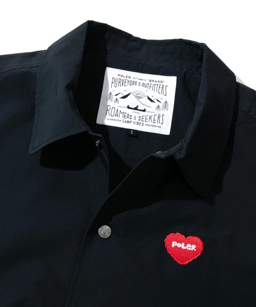 POLeR（ポーラー）の「POLeR/ポーラー　POLeR×GSC 60/40 COACH JACKET（ブルゾン・メンズ・ブラック/グレー・LARGE/X-LARGE/MEDIUM）」の4枚目の写真