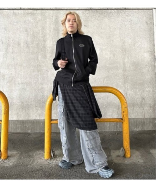 DIESEL メンズ ジップアップスウェット S-GINNI-ZIP-OD S-GINNI-ZIP-OD スウェットジップアップ｜ブラック｜メンズ｜DIESEL