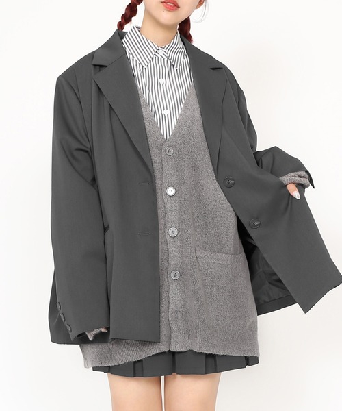 PUNYUS（プニュズ）の「キャンディストライプシャツ（シャツ/ブラウス・レディース・ブラック/グリーン/ブルー・2/3/4/1）」の6枚目の写真