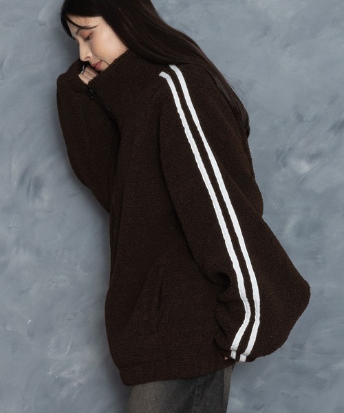 【セール】sheep boa track jacket/シープボア サイドライン トラックジャケット（ブルゾン）｜Starting Over（スターティングオーバー）