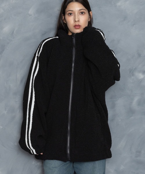 セール】sheep boa track jacket/シープボア サイドライン トラック
