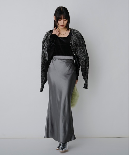 セール】Corset line ベロアボディスーツ（Tシャツ/カットソー