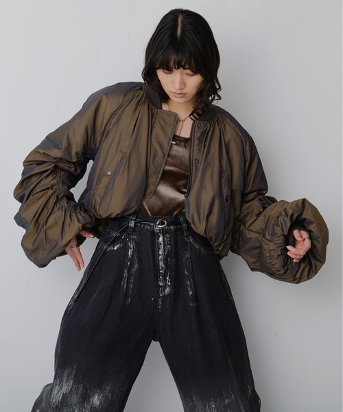 セール】Corset line ベロアボディスーツ（Tシャツ/カットソー