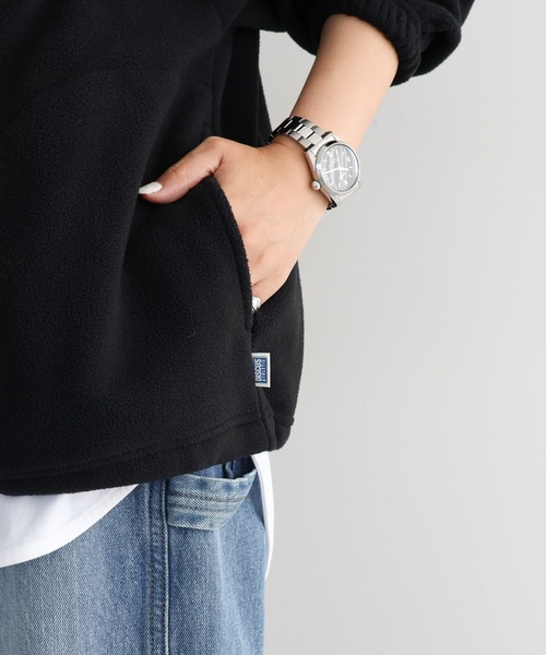 AMERICAN HOLIC（アメリカンホリック）の「Discus/ハーフZIPフリースプルオーバー（その他トップス・レディース・ブラック/ブルー・FREE）」の6枚目の写真