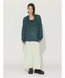 MIDIUMISOLID for Ladies サテンマーメイドスカート（SOPHISTICATE)