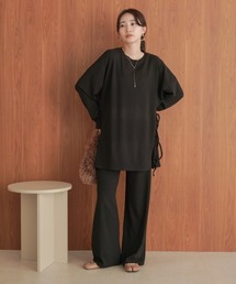 Bab | サイドリボン付きセットトップス(セットアップ)