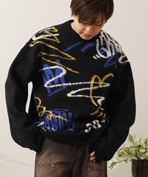 タギング モヘアライク オーバーサイズ ニット / Tagging Mohair-like Oversized Knit