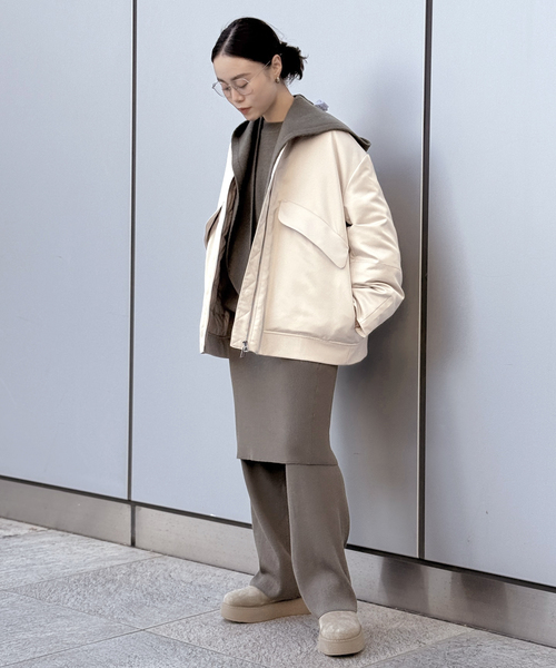 EVERYDAY I LIKE.（エヴリディアイライク）の「ヤク バラクラバマフラー（マフラー・レディース・チャコールグレー/ウッド・FREE）」の13枚目の写真