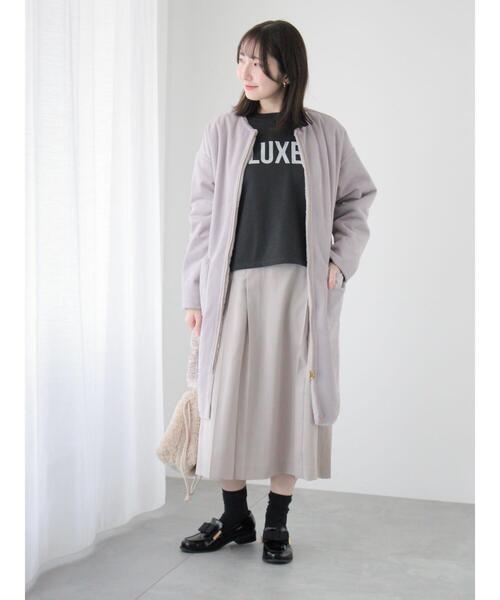 Te chichi TERRASSE（テチチテラス）の「ロゴラインストーン裏毛スウェット（Tシャツ/カットソー・レディース・オフホワイト/チャコールグレー/グレー・F）」の8枚目の写真