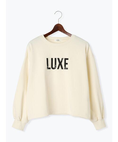 Te chichi TERRASSE（テチチテラス）の「ロゴラインストーン裏毛スウェット（Tシャツ/カットソー・レディース・オフホワイト/チャコールグレー/グレー・F）」の14枚目の写真